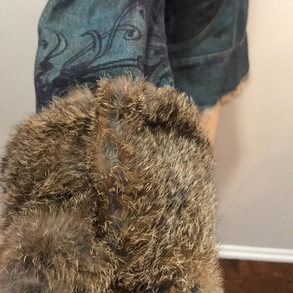 Roberto Cavalli Denim Rabbit Fur Lined Jacket - Picture 11 of 16